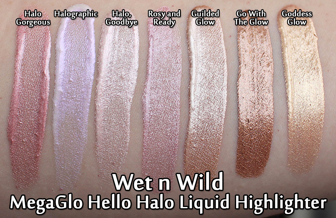 Wet N Wild MegaGlo Hello Halo Liquid Highlighters Review Swatches Makeup Your Mind