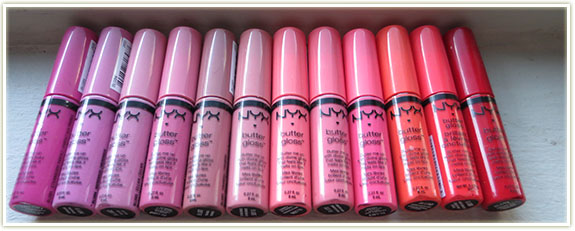 NYX Butter Glosses – ~$4 USD each