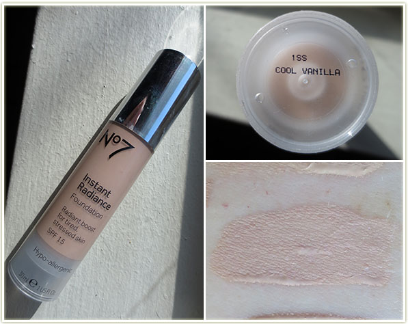 No7 instant Radiance Foundation in Cool Vanilla (~€16)