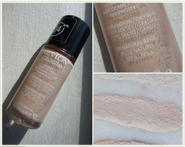 Revlon Colorstay Foundation in 220 Natural Beige (Combination/Oily) (~$20 CAD)