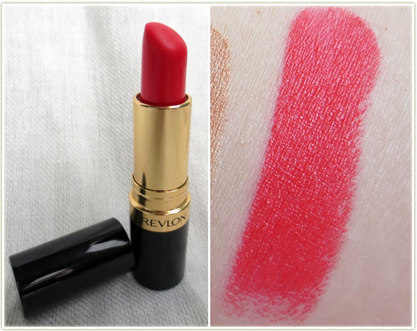 Revlon’s Super Lustrous lipstick in Fire and Ice