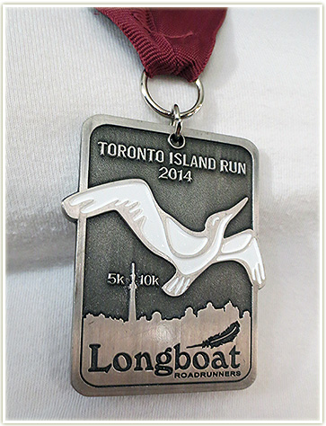 Toronto Island Run medal