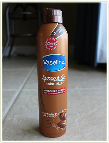 Vaseline Spray & Go in Cocoa Radiant (~$8 USD)