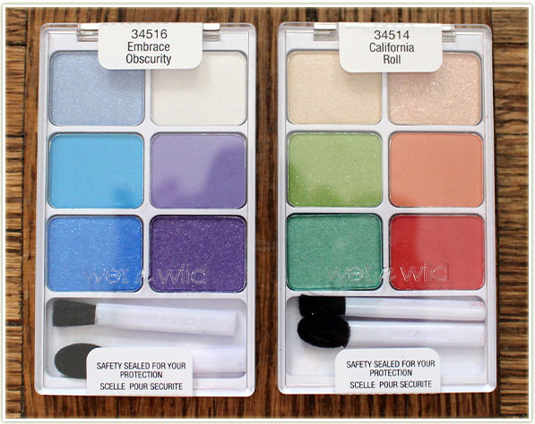Wet n Wild palettes in Embrace Obscurity and California Roll ($4.99 CAD each)