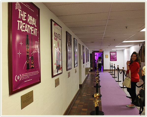 Headed down the purple carpet.