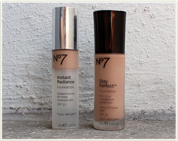 Boots No7 foundations: Instant Radiance and Stay Perfect