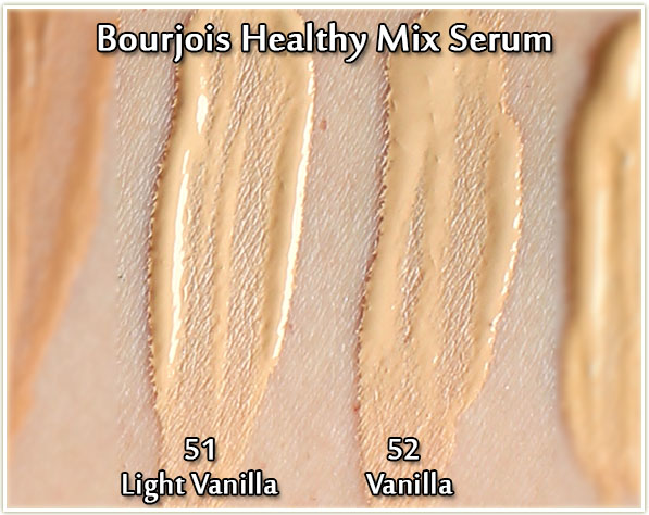 Bourjois Healthy Mix Serum in 51 Light Vanilla and 52 Vanilla