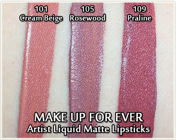 Make Up For Ever Artist Liquid Matte Lipsticks, Review, Try On + Swatches