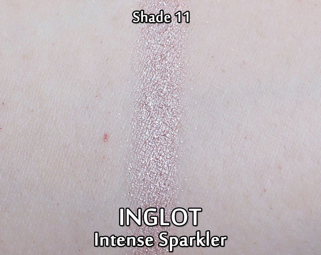 INGLOT Intense Sparkler - swatched